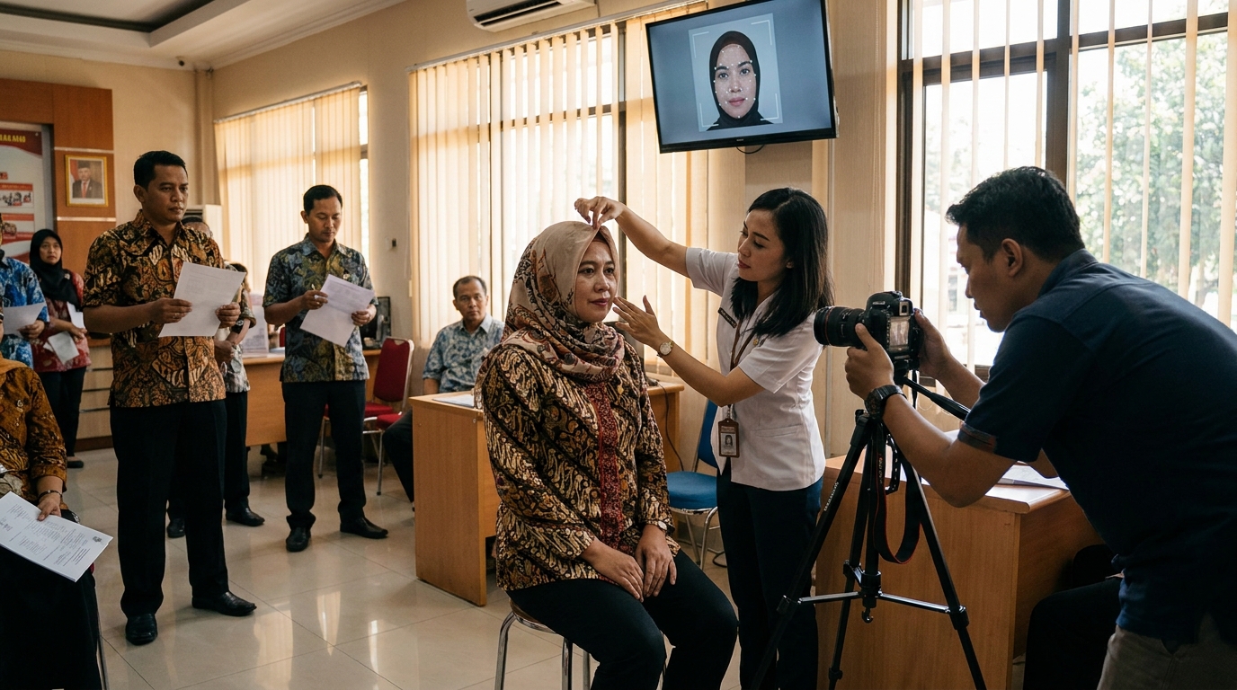 Etika Visual dan Standar Biometrik 2026: Panduan Lengkap Pas Foto Berhijab untuk Dokumen Resmi