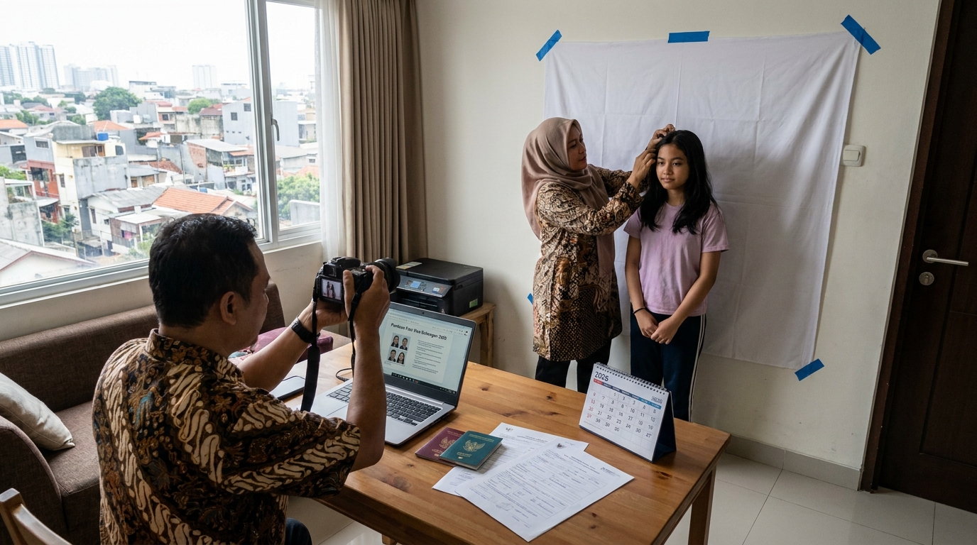 Panduan Foto Visa Schengen 2026: Syarat Resmi & Cara Agar Lolos