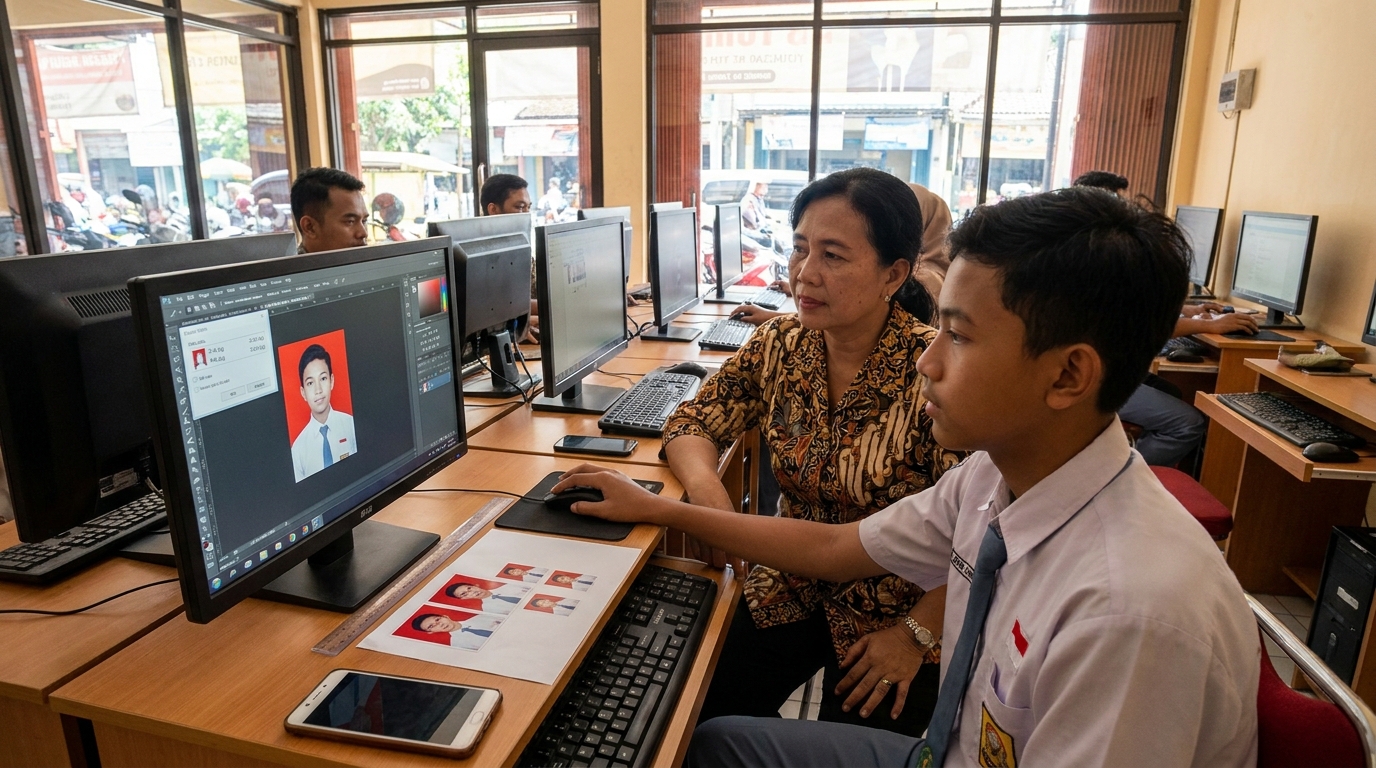 Panduan Lengkap Pas Foto PPDB 2026: Ketentuan Warna, Ukuran, dan Cara Buat