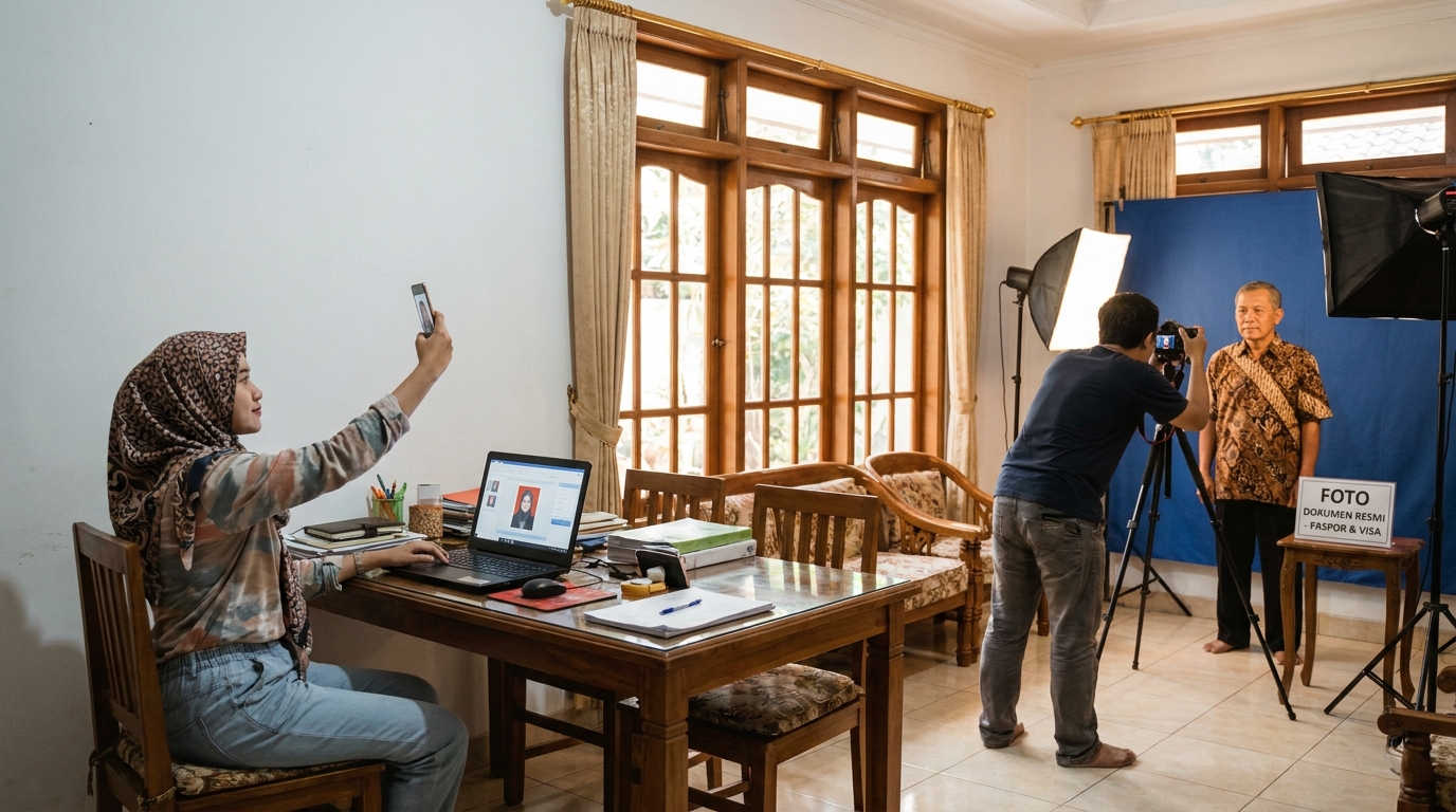 Foto Online vs Foto Studio: Panduan Memilih untuk Dokumen Resmi 2026