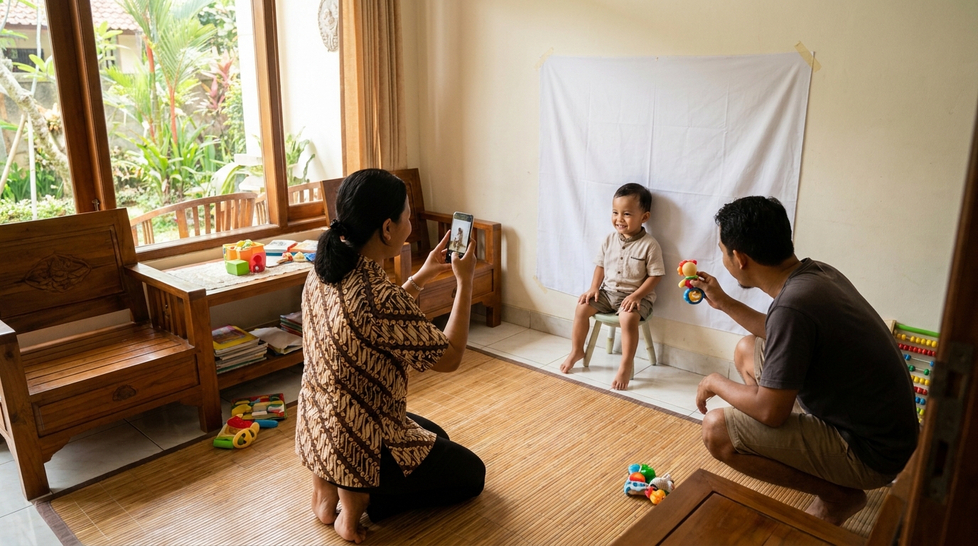 Seni Mengabadikan Pas Foto Anak di Rumah: Panduan Lengkap 2026