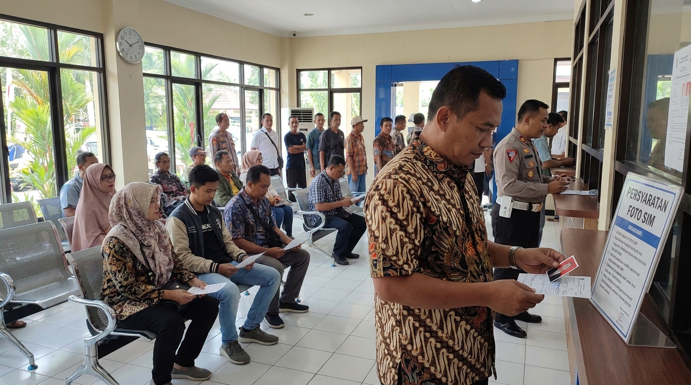 Syarat Pas Foto SIM 2026: Ukuran, Warna Background, dan Aturan Berpakaian