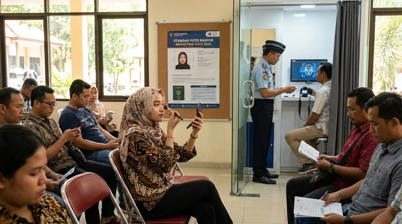 Estetika dan Integritas: Panduan Makeup Pas Foto Paspor 2026 yang Aman Secara Biometrik