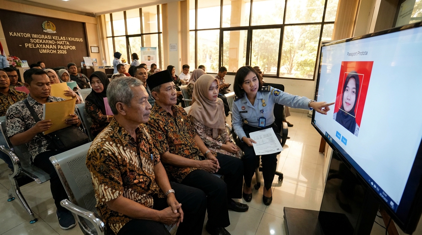 Syarat Foto Paspor Umroh 2026: Panduan Lengkap Biometrik & Administrasi