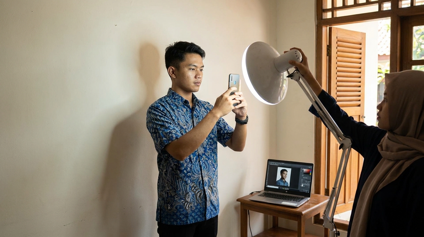 Panduan Praktis Pas Foto Background Custom 2026: Tips & Cara Edit