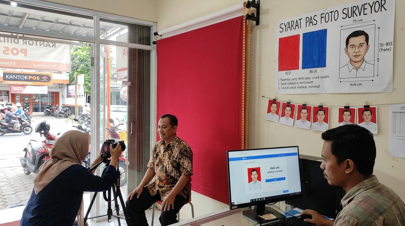 Panduan Pas Foto Surveyor Properti 2026: Syarat dan Standar Profesional