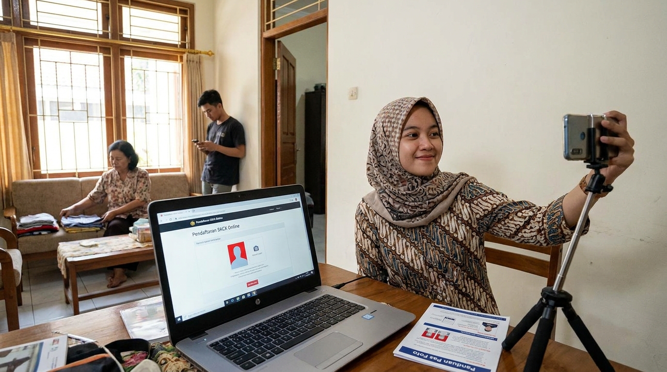 Navigasi Standar Visual: Panduan Lengkap Foto SKCK Online 2026