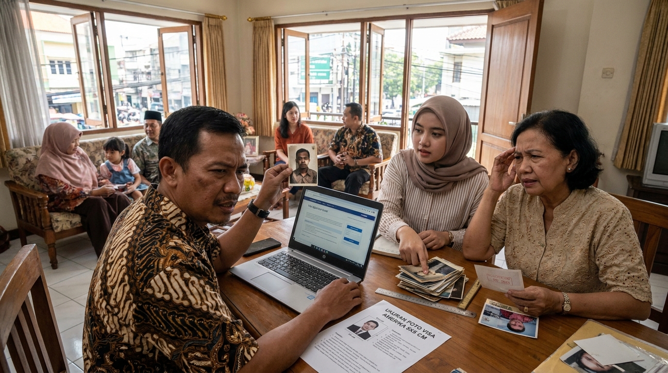 Panduan Ukuran Foto Visa Amerika 5x5 cm Terbaru 2026