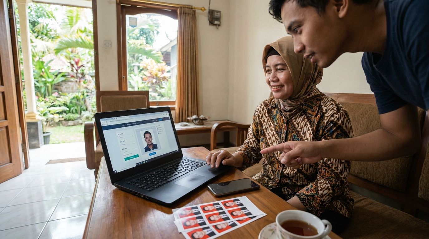 Panduan Praktis Edit Pas Foto Online 2026: Ukuran, Background, dan Kualitas AI