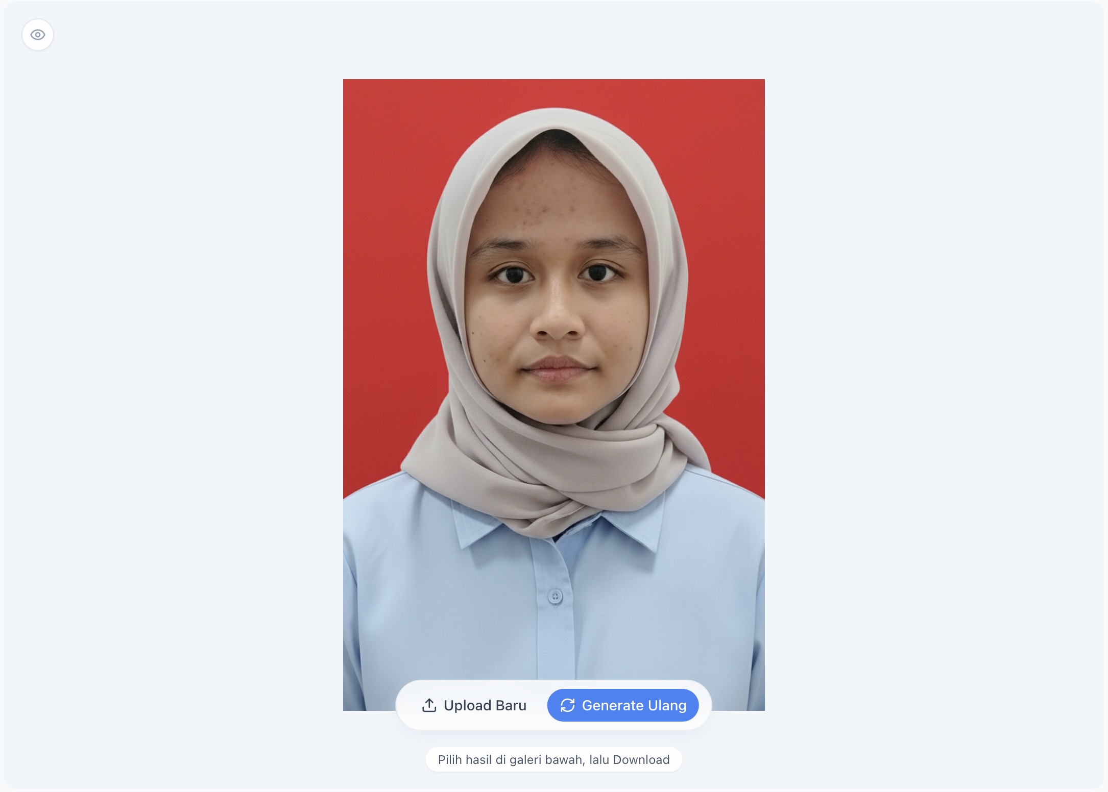 Print-ready ID photo result